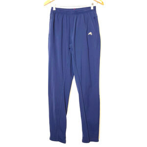 Tracksmith Running Pants Joggers Mens Small Blue Rabbit Logo Active Zip Leg